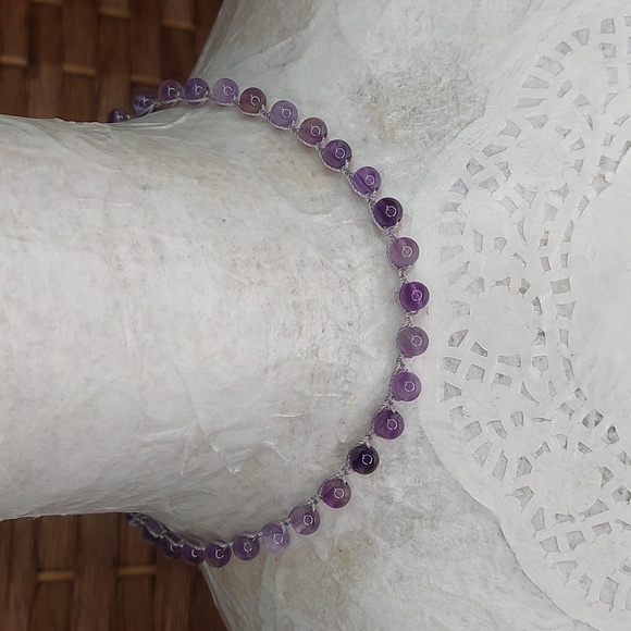 Hand Crafted Amethyst Necklace by Rust Belt Raised - Picture 10 of 11